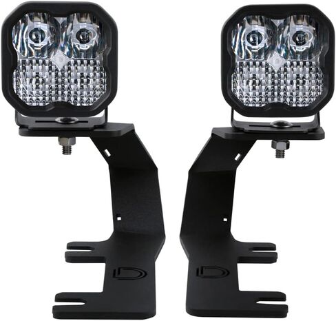 Diode Dynamics Stage Series Backlit Ditch Light Kit compatible with Chevrolet Silverado 1500 2014-2019, Bracket Only None in Kuwait