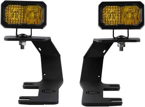 Diode Dynamics Stage Series Backlit Ditch Light Kit compatible with Chevrolet Silverado 1500 2014-2019, Bracket Only None in Kuwait