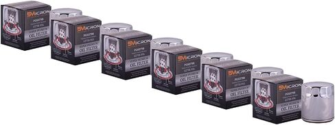 5Micron PG63798 Full Synthetic Oil Filter | Fits 99'-Newer Harley Davidson Twin Cam and Evolution. models (except '08-later XR models) (Pack of 6) in Saudi Arabia