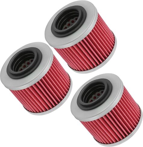 Caltric 3 عبوات مرشح الزيت متوافق مع Bombardier Can Am DS650 DS-650 Racer 650 644 2000 in Saudi Arabia