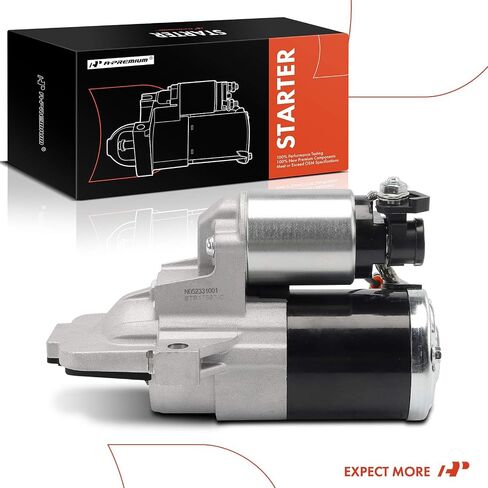 A-Premium Starter Motor متوافق مع MAZDA 3 2010 2011 2012 2.0L ، 12V 1.0KW 11-TETH في اتجاه عقارب الساعة ، استبدل# LF8J18400R0B ، M000T33271 in Saudi Arabia