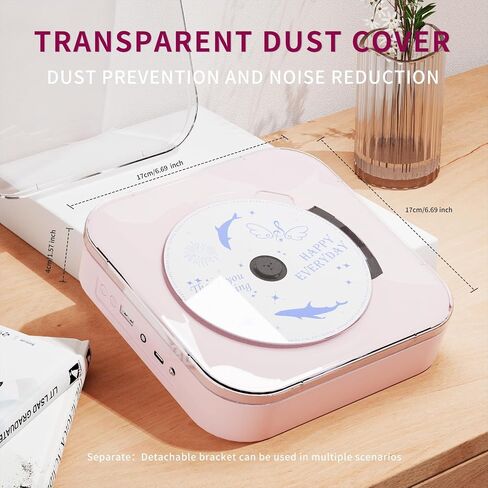 Light Green Audio CD Player with Speakers for Home Decor (CD909) in Saudi Arabia