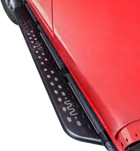 Ikon Motorsports ، لوحة تشغيل متوافقة مع 2021-2025 Ford Bronco 4DR ، ألواح الصلب الأسود غير المصقول من ألواح الجري على الجانبية خطوات قضبان السكك الحديدية M2DZ-16450-BC زوج 2PC ، 2022 in Saudi Arabia