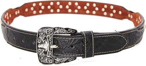 Mens Western Concho Leather Belt Longhorn Horse Rooster Sheriff Hardware Cowboy Belt in Kuwait