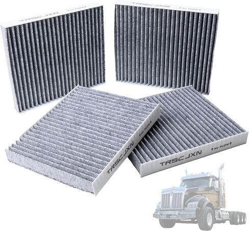 AF55839 PA30093 P640110 Cabin Air Filter with Activated Carbon Fit for Kenworth T660 T680 T700 T800 T880,for Peterbilt 567 579,for International HV507 HV607 LT625 MV607,Replace X1987001,CY08221P 4pcs in Kuwait