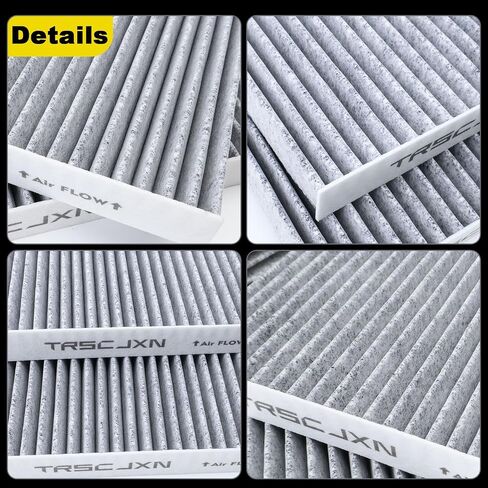AF55839 PA30093 P640110 Cabin Air Filter with Activated Carbon Fit for Kenworth T660 T680 T700 T800 T880,for Peterbilt 567 579,for International HV507 HV607 LT625 MV607,Replace X1987001,CY08221P 4pcs in Kuwait