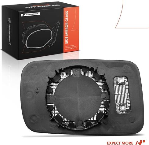 A-Premium Right Passenger Side Heated Mirror Glass with Backing Plate Compatible with BMW 323Ci 2000, 325Ci 2001-2006, 328Ci2000, 330Ci 2001-2006, 745i, 745Li, 750i, 750Li, 760i, 760Li - Blue in Saudi Arabia