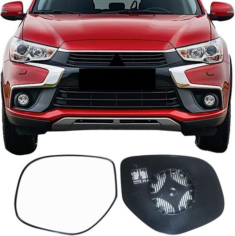 زجاج بديل للمرآة الجانبية لسيارات السائق لـ Mitsubishi Outlander 2014-2020 ، POWER POWER POWER SIDE SIDE LEDED View Glass for Mitsubishi Outlander 2014 2015 2015 2017 2018 2019 2020 in Saudi Arabia