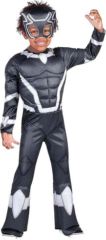 Marvel Spin Official Toddler Deluxe Halloween Costume - Premium Quality Padded Jumpsuit and Fabric Headpiece (3T-4T) in Kuwait