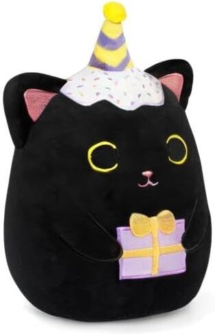 وسادة قطيفة لعيد الميلاد، لعبة حيوانات محشوة لقطط عيد الميلاد، حيوانات محشوة قطط وردية لطيفة مع هدايا، لعبة قطط عيد ميلاد سعيد، هدايا عيد ميلاد قطط ناعمة للأطفال البنات in Kuwait