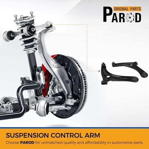 PAROD 8pcs Front Lower Control Arm Assembly Fit for 2007-2012 Dodge Caliber, 2007-2017 Jeep Compass, Patriot,Sway Bar Link, Inner Outer Tie Rod End, Left Right Replace for RK620066 RK620065 in Saudi Arabia