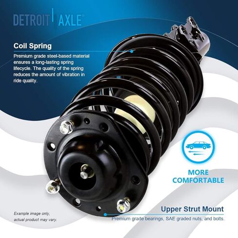 Detroit Axle - Front End 10pc Suspension Kit for Chevrolet Cobalt HHR Pontiac G5 Pursuit, 2 Lower Control Arms w/Ball Joints 4 Outer & Inner Tie Rod Ends 2 Sway Bar Links 2 Struts Replacement in Saudi Arabia