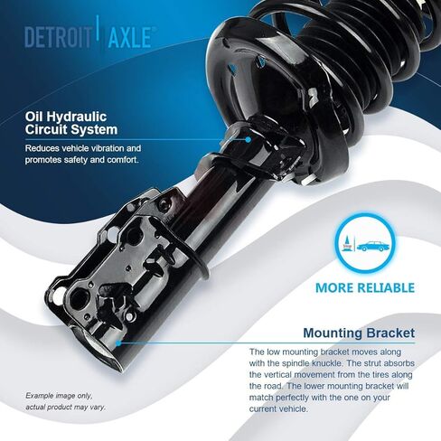 Detroit Axle - Front End 10pc Suspension Kit for Chevrolet Cobalt HHR Pontiac G5 Pursuit, 2 Lower Control Arms w/Ball Joints 4 Outer & Inner Tie Rod Ends 2 Sway Bar Links 2 Struts Replacement in Saudi Arabia