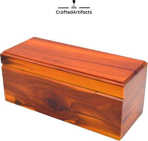 Aromatic Cedar Urn for Human and Pet Ashes, Cremation and Aquamation Urn for Adults, Infants, and Pets (Medium) in Saudi Arabia