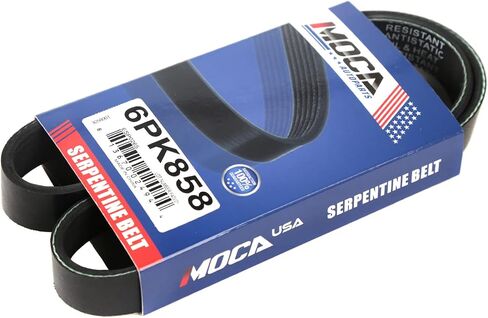 EPDM Serpentine Belt متوافق مع 2001-2005 لهوندا Civic 1.7L ، 2001-2005 ل Acura EL 1.7L #6PK858 in Saudi Arabia