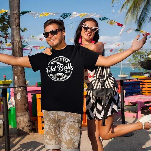 1985 T Shirts Funny 40th Birthday Gifts for Men Retro 40th Birthday Party Favors Ideas in Kuwait