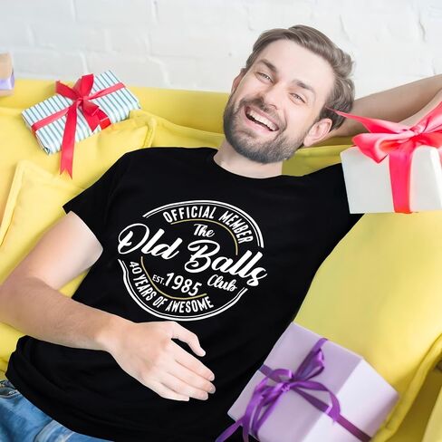 1985 T Shirts Funny 40th Birthday Gifts for Men Retro 40th Birthday Party Favors Ideas in Kuwait