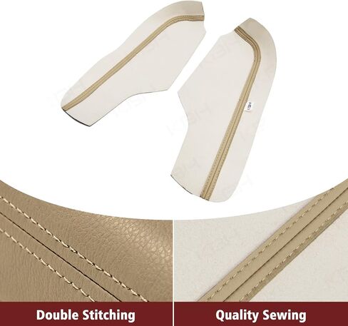 KBH Front Door Panel Armrest Cover Upholstery for Honda Odyssey 2008 2009 2010, PU Leather, Left and Right Side, Anti-Scratch, Light Grey in Saudi Arabia