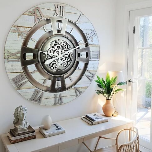 Lears Clock Gear Gear Clock Clock Line (الأسود القديم ، 36 بوصة (90 سم)) in Kuwait