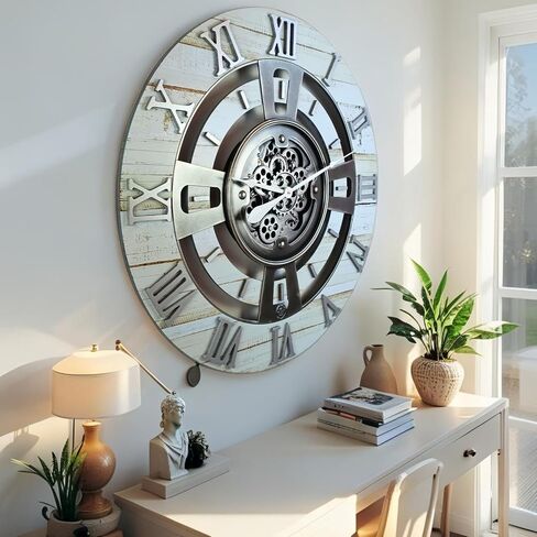 Lears Clock Gear Gear Clock Clock Line (الأسود القديم ، 36 بوصة (90 سم)) in Kuwait