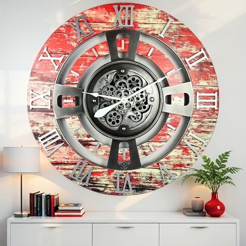 Lears Clock Gear Gear Clock Clock Line (الأسود القديم ، 36 بوصة (90 سم)) in Kuwait