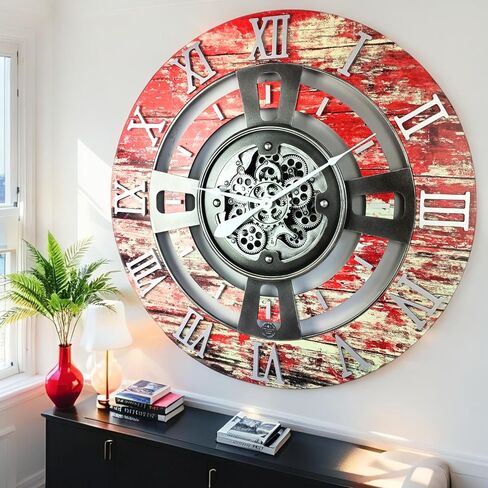 Lears Clock Gear Gear Clock Clock Line (الأسود القديم ، 36 بوصة (90 سم)) in Kuwait