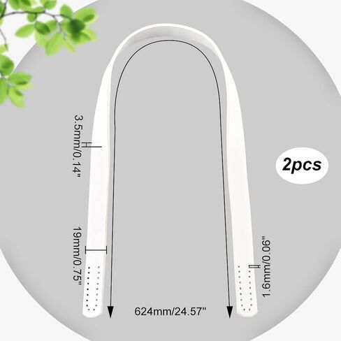 PH PandaHall 2pcs Imitation Leather Bag Strap 24" Sew on Bag Handles 0.7" Wide Shoulder Bag Strap Replacement Bag Straps Handle with Holes for Handbag Purse Wallet Repair Replacement, Coconut Brown in Saudi Arabia