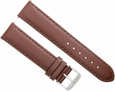 Ewatchparts 20mm Smooth Leather Watch Band Strap Compatible With Kenneth Cole Kc1345 Light Brown/Tan in Saudi Arabia