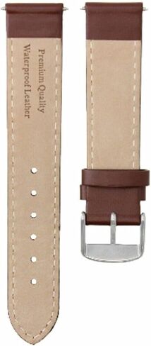 Ewatchparts 20mm Smooth Leather Watch Band Strap Compatible With Kenneth Cole Kc1345 Light Brown/Tan in Saudi Arabia