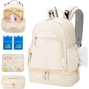 Breast Pump Backpack Fit for Spectra S1 and S2 with Removable Cooler Compartment, Pumping Bag for Pump Accessories, Breast Pump Bag for Work, Travel and Family Use Black in Kuwait