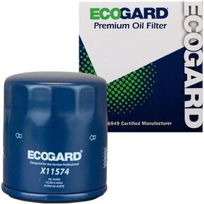 ECOGARD X11574 Premium Spin-On Engine Oil Filter for Conventional Oil Fits Lexus ES300h 2.5L HYBRID 2019, UX200 2.0L 2019, UX250h 2.0L HYBRID 2019 | Toyota Camry 2.5L 2018-2019 in Saudi Arabia