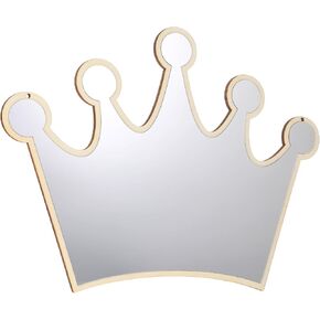 Amosfun 2pcs Crown Shape Acrylic Mirror Bathroom Wall Mount Mirrors - 14 x 10 Inch Decorative Mirrors for Kids Room, Nursery, Baby Room, Home Decor in Saudi Arabia