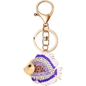 Crystals Swan Keychain BlingBling Rhinestones Keychain Cute Animal Key Chains for Women Gilrs Key Ring in Saudi Arabia