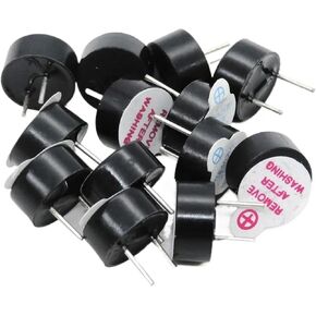 10pcs 3v 5v 12v buzzer active 12095 Piezo Magnetic Long Beep Tone Tone Ringer 12085 السلبي 16R (3V) in Kuwait
