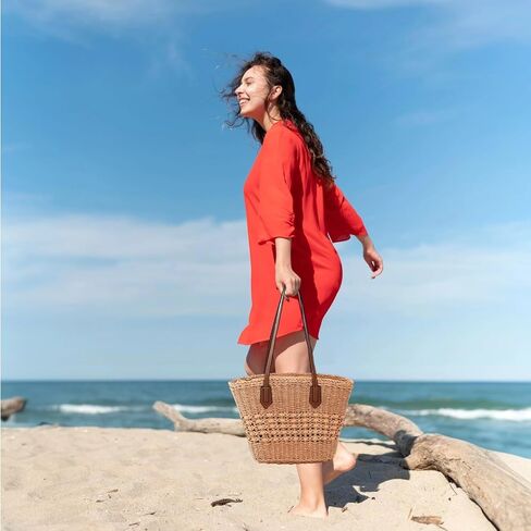 Straw Beach Tote Bag for Women Large Woven Handbags with Zipper and Ribbon Summer Shoulder Bag for Travel Vacation Casual Use in Saudi Arabia