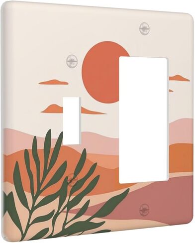 Decorative Switch Plates Funny Orange Cat Toilet Wood Background 3 Gang Wall Plate Triple Toggle Light Switch Cover Faceplate Electrical Wall Panels For Kids Room Home Decor in Saudi Arabia