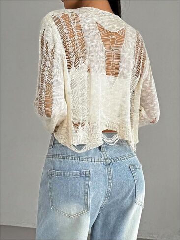 امضح Wdirara Women Women Muted Serected Top Sleeve Long Long See من خلال Top Crop in Saudi Arabia