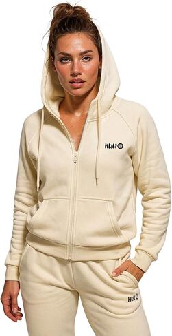 Women Cotton & Polyester Track Suit Set | Long Sleeve Womens 2 Piece Sets | Comfy Lounge Wear | Travel Outfits Women in Saudi Arabia