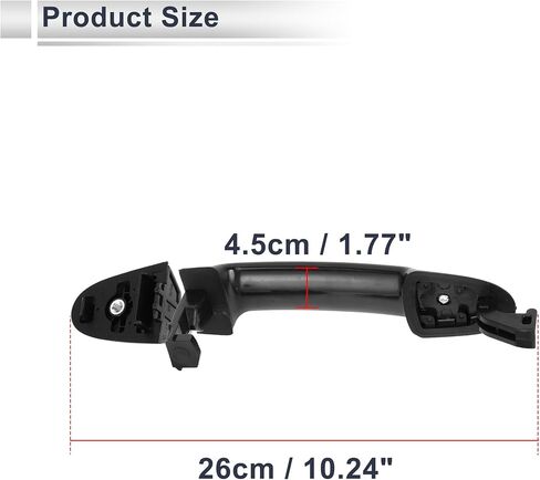 Front Left Right Rear Left Right Car Exterior Door Handles for Hyundai Santa Fe 2007-2012 Durable Door Handle Replacement ABS 1 Set in Saudi Arabia
