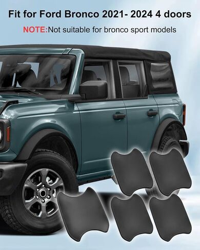 Exterior Door Handle Bowl Cover Fit for Ford Bronco 2021-2024, Car Door Bowl Scratch Protector Trim Accessories 5 Pcs in Saudi Arabia
