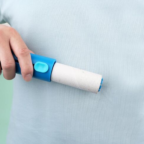 عبوات لينت بلس رولر مقاس 4 بوصات فقط من أجل مزيل الوبر القابل للسحب من فلينت بلس للملابس، بكرة لينت قابلة لإعادة الملء، عبوة 90 ورقة لاصقة إضافية (عبوة من 4، إجمالي 360 ورقة) in Kuwait