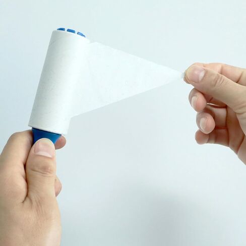 عبوات لينت بلس رولر مقاس 4 بوصات فقط من أجل مزيل الوبر القابل للسحب من فلينت بلس للملابس، بكرة لينت قابلة لإعادة الملء، عبوة 90 ورقة لاصقة إضافية (عبوة من 4، إجمالي 360 ورقة) in Kuwait