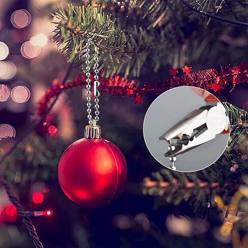 50 pcs 4 inch Bead Chain Connector Clasp, Bead Chain Key Ring tag Key Ring, Diameter 2.3 mm Metal Bead Steel Chain Jewelry Finding Accessories (3.2) in Kuwait