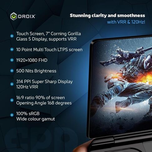 GPD Win Mini 2024 Handheld Gaming PC, AMD Ryzen 7 8840U, 8C/16T up to 5.1GHz, Radeon 780M GPU, 32GB LPDDR5 RAM, 1TB NVMe SSD, 7" 1080p 120Hz Touchscreen, Wi-Fi 6 in Saudi Arabia