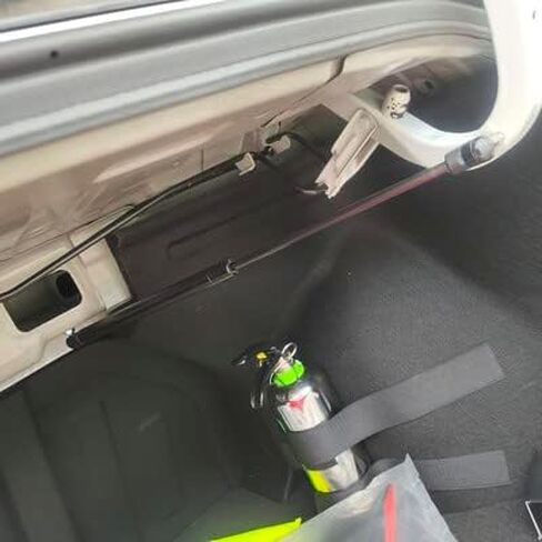Tsubasa تعديل دعامات الجذع الخلفي لدعم Hyundai Elantra CN7 2021-2024 غازات الغازات الخلفية الدعامات امتصاص الصدمة قضبان الربيع (2pcs) (أسود عادي) in Saudi Arabia