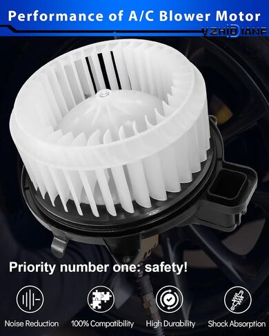 HVAC Heater Blower Motor for: -ford Fusion 2010 2011 2012 10 11 12 ، for: -lincoln MKZ 2010 2011 2012 10 11 12 ، for:-mercury milan 2010 2011 ، replies OE#700270 ، 75874 ، 15-81732 ، PM9381 in Kuwait