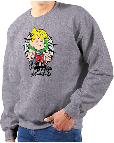 Brisco Brands Retro Old School Dennis the Menace Sweatshirt للرجال أو النساء in Kuwait