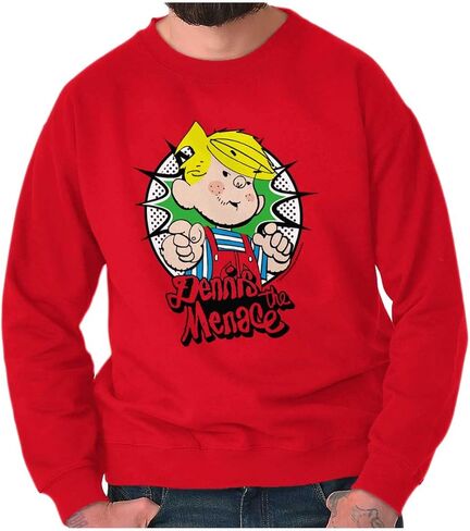 Brisco Brands Retro Old School Dennis The Menace Sweatshirt for Men or Women in Saudi Arabia