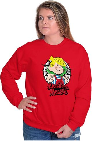 Brisco Brands Retro Old School Dennis The Menace Sweatshirt for Men or Women in Saudi Arabia