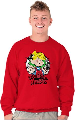 Brisco Brands Retro Old School Dennis The Menace Sweatshirt for Men or Women in Saudi Arabia